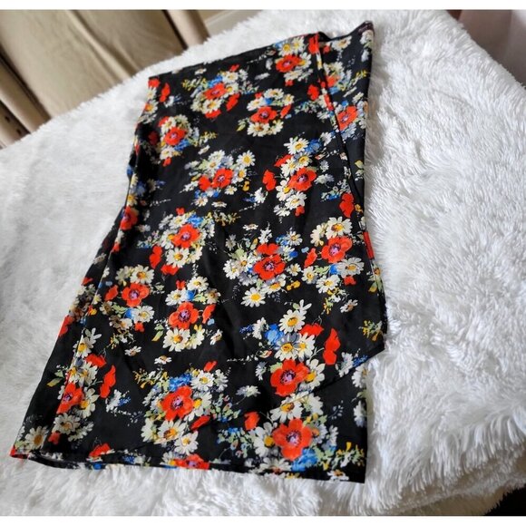 Speed Control Lightweight Multicolor Floral Open Front Cardigan Kimono- M - Picture 7 of 8